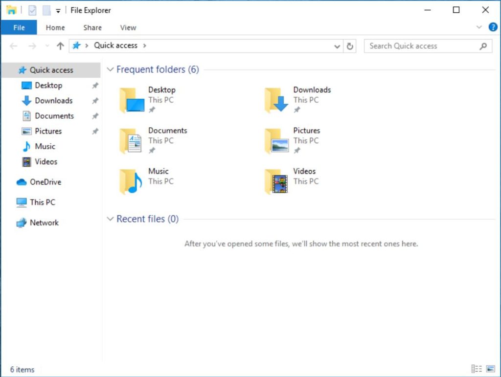 open file explorer