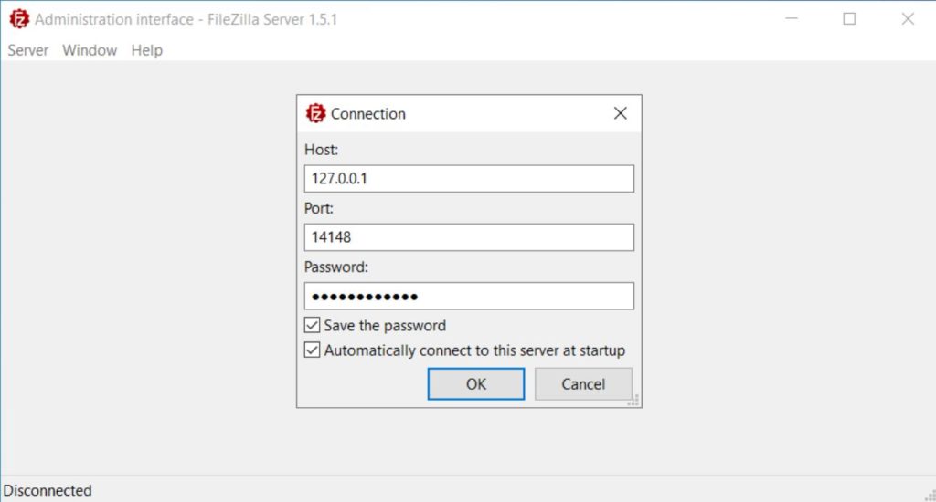 connect to ftp server