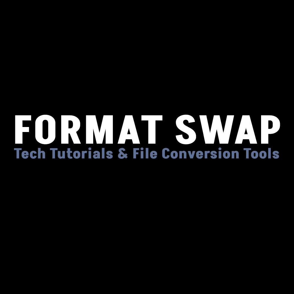 Format Swap tech tutorials & file conversion tools logo