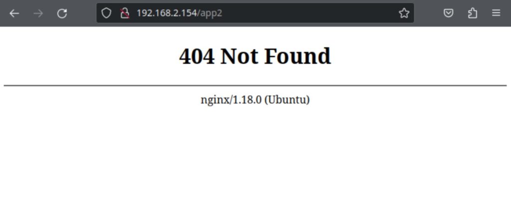 404 not found example reverse proxy