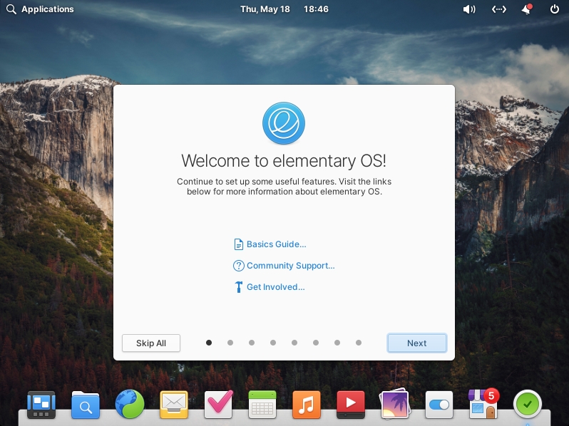 Elementary OS install complete