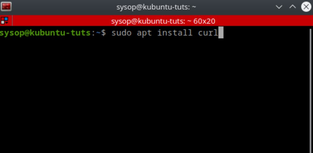 install curl on separate machine