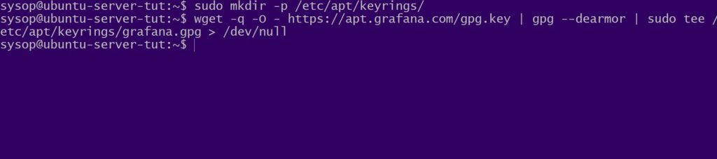 install grafana gpg key
