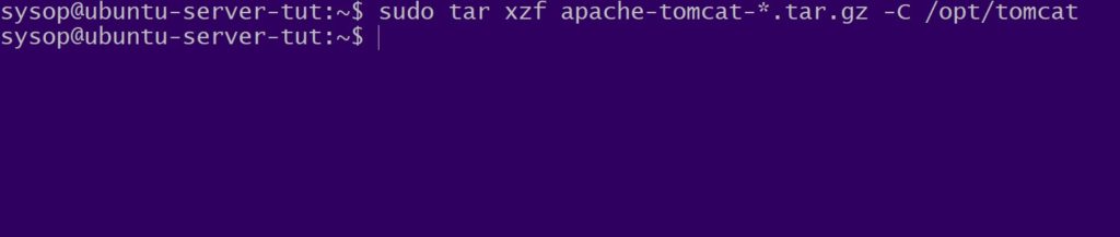 extract apache tomcat