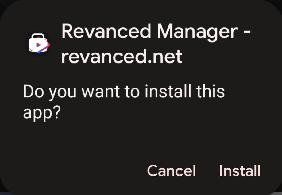 install revanced manager